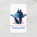 Search for veterans business cards Army