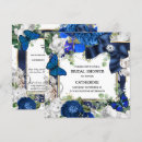 Search for royal blue silver bridal shower invitations Glitter