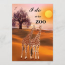 Search for giraffe wedding invitations Exotic