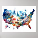 Search for maps usa posters World