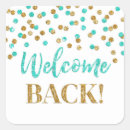 Search for turquoise and gold stickers Glitter