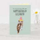 Search for owl birthday cards Animal