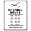 Search for hair salon business stickers Barber
