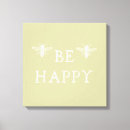 Search for bee canvas prints Yellow