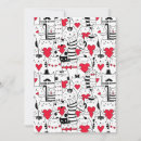 Search for black and white cat invitations Minimalist