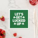 Search for irish shamrock napkins Shenanigans