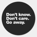 Search for go away stickers Sarcasm