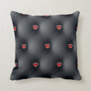 Search for black heart cushions Red hearts