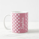 Search for pink white gingham mugs Pattern