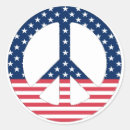 Search for red peace symbol stickers Hippie