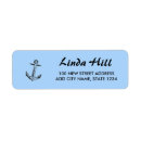 Search for boat return address labels Blue