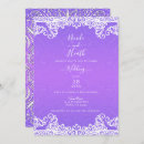 Search for purple lace wedding invitations Vintage