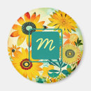 Search for flower monogram magnets Botanical
