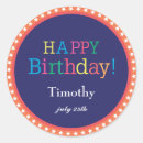 Search for kids happy birthday stickers Orange