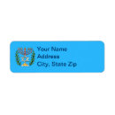 Search for israel return address labels Blue