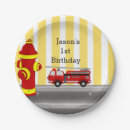 Search for cartoon fire truck crafts party Red