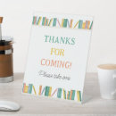 Search for thank you for coming signs Please take one