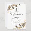 Search for celebration confirmation invitations Gold