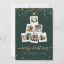Search for green and gold christmas cards Photo collage