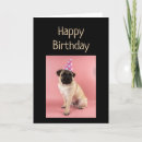 Search for pug birthday cards Pet