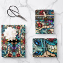 Search for stained glass wrapping paper Red