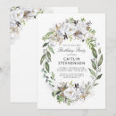 Search for floral wreath birthday invitations Elegant