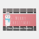 Search for snowman doormats Buffalo plaid