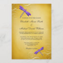 Search for dragonfly wedding invitations Purple