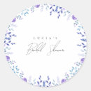 Search for purple bridal shower stickers Wildflowers