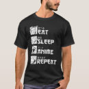 Search for eat sleep anime repeat tshirts Manga