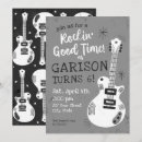 Search for rocker birthday invitations Guitar