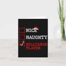 Search for billiard christmas cards Snooker
