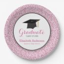 Search for pink graduation plates High school graduation