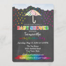 Search for raindrops baby shower invitations Chalkboard