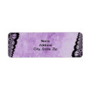 Search for black and purple return address labels Bride
