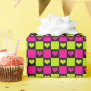 Search for pink and green wrapping paper Squares
