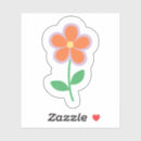 Search for orange daisy stickers Pretty
