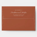 Search for terracotta wedding envelopes Traditional
