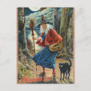 Search for vintage halloween black cat postcards Witch