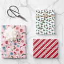 Search for pink green christmas wrapping paper Red