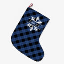 Search for blue plaid christmas stockings Rustic