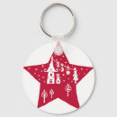 Search for star christmas tree key rings Red