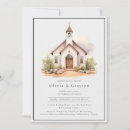Search for chapel wedding invitations Watercolor