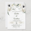Search for anemone wedding invitations Black and white