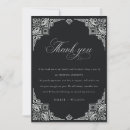 Search for art deco thank you cards Black and white