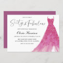 Search for pink 60th birthday invitations Blush