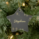 Search for gold star christmas tree decorations Xmas