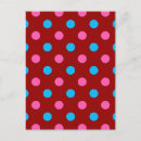 Search for fun polka dot postcards Pink