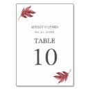 Search for fall leaves numbers table table cards Elegant