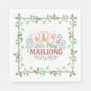 Search for mahjong napkins Chinoiserie